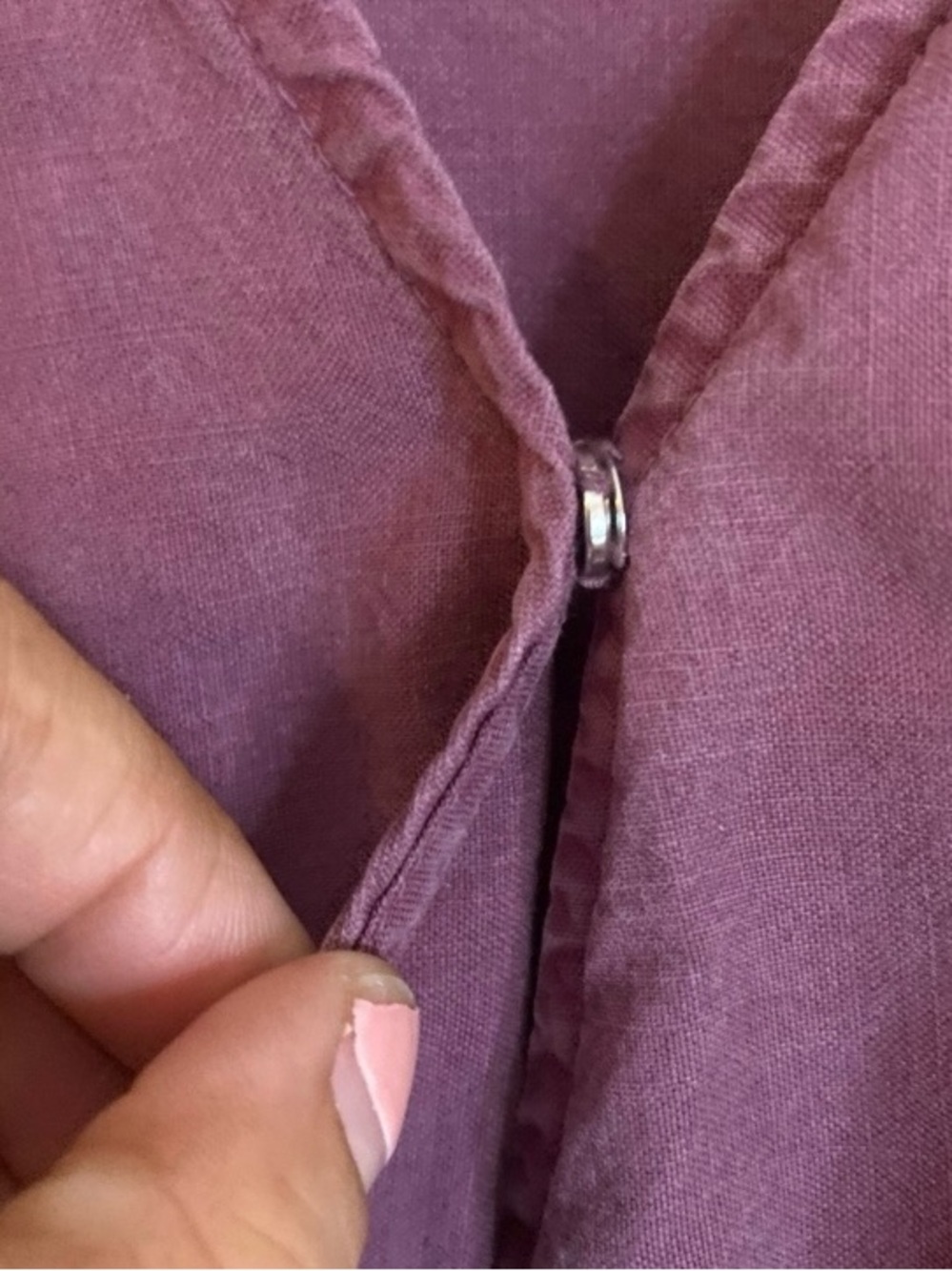 Anthropologie Plum Wrap-Front Blouse - Picture 3 of 8